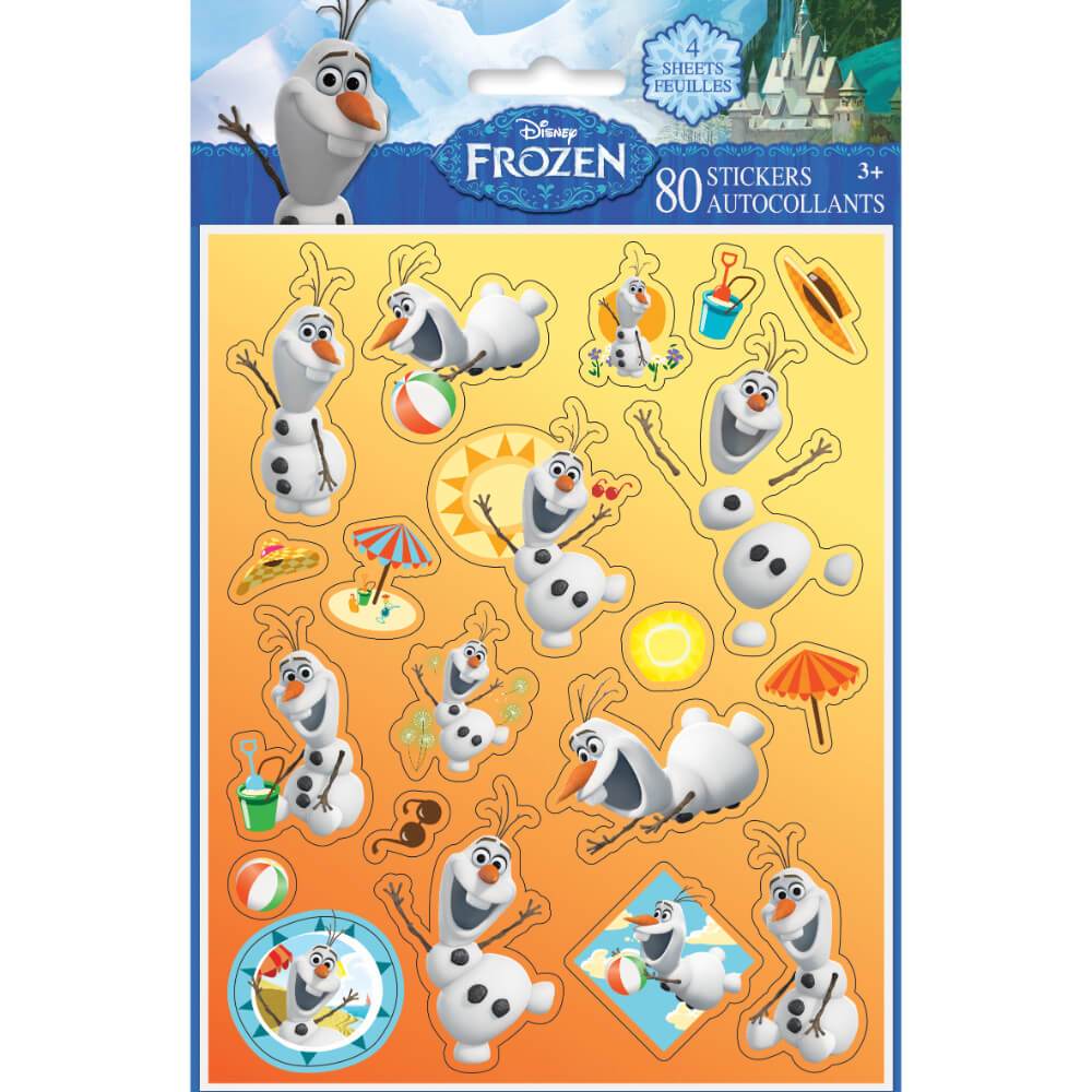 Frozen Olaf Sticker Sheets, 4ct 