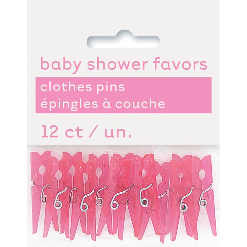 Favors 12ct, Baby Pink Clothespin 