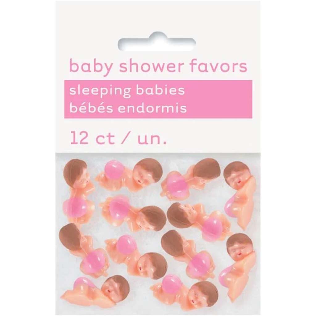 Favors 12ct, Baby with Pink Diaper 