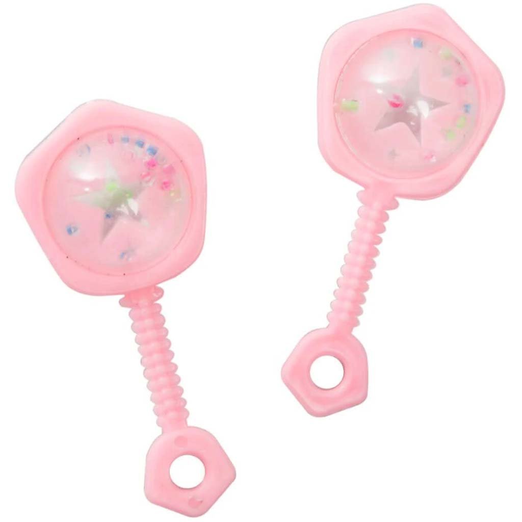 Favors 2.5in 6ct, Pink Baby Rattle 