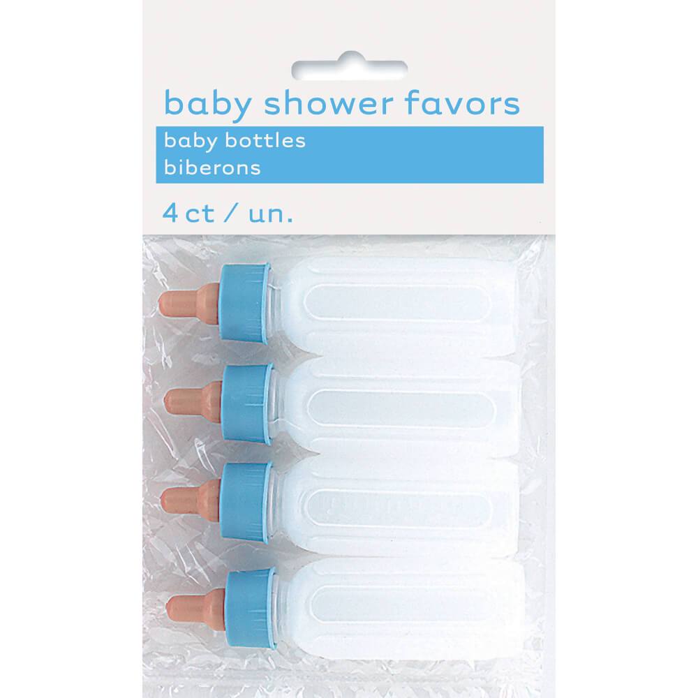 Favors 3.5in 4ct, Blue Top Baby Bottles 