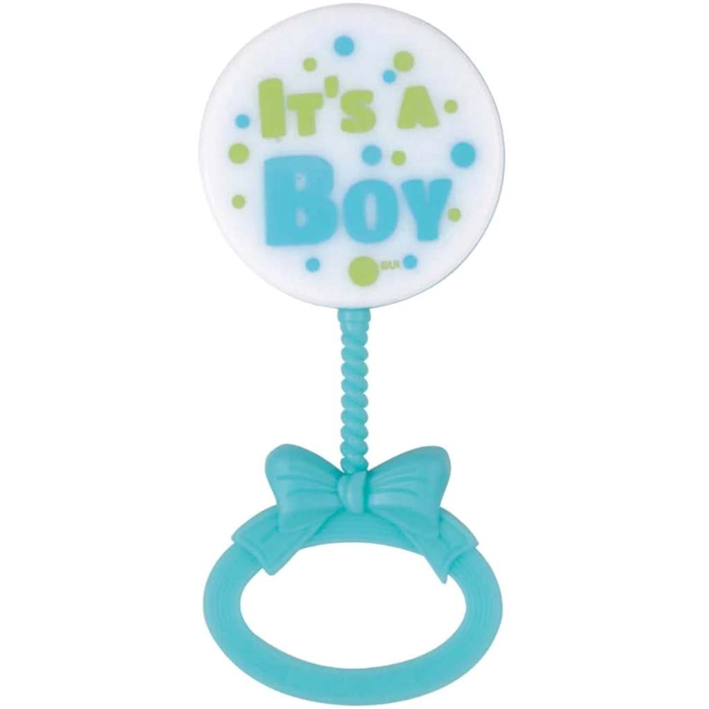 Favors 4ct, It&#39;s a Boy Rattle 