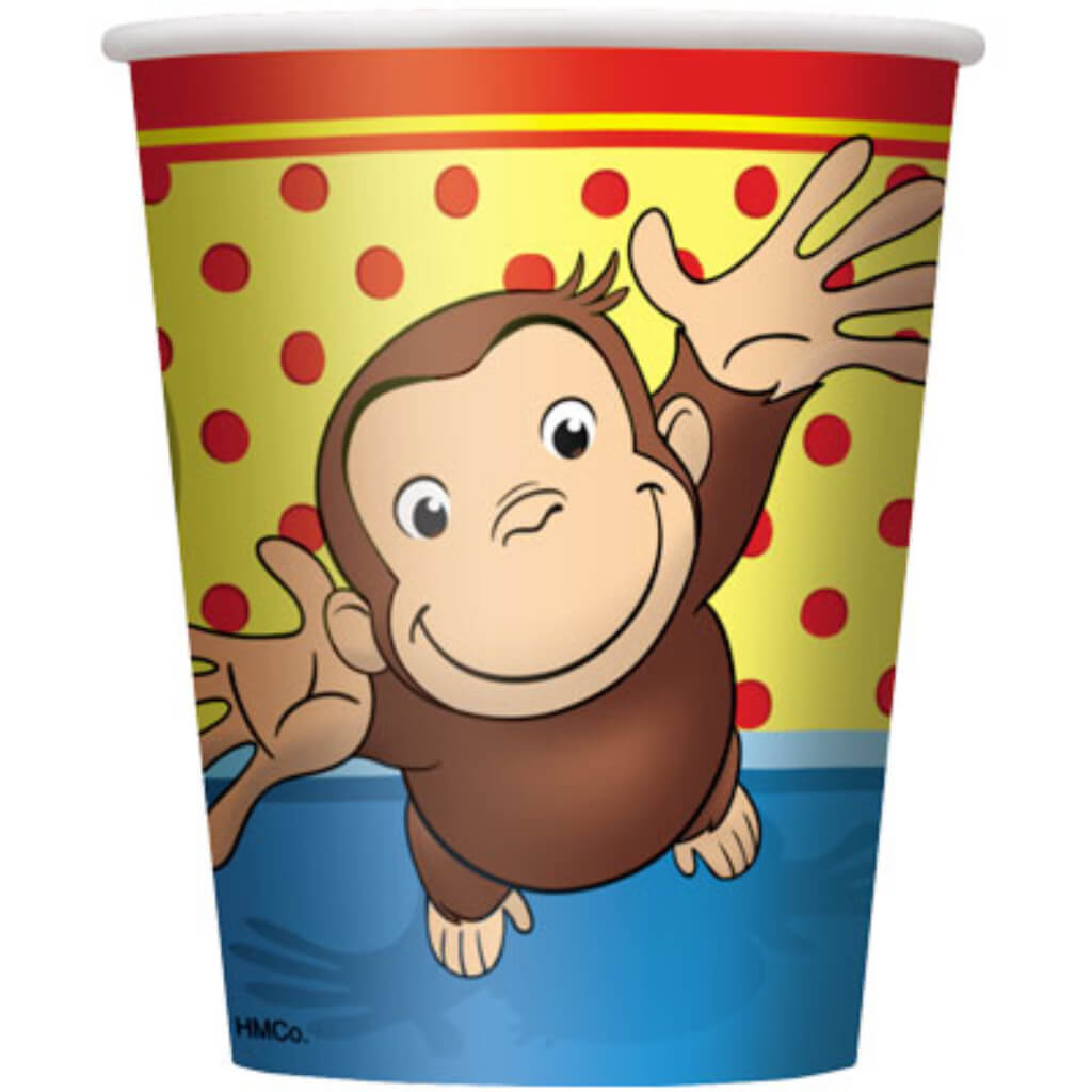 Curious George 9oz Paper Cups, 8ct 