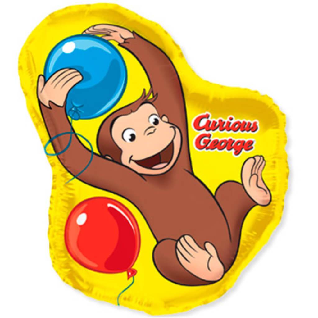 Curious George Foil Balloon, 35in 