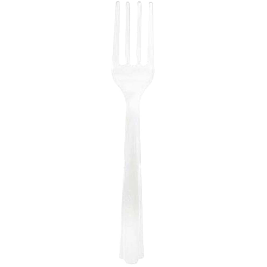 Plastic Forks 18ct, Clear 