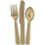 Assorted Plastic Cutlery 18ct, Gold Solid 