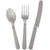 Assorted Plastic Cutlery 18ct, Silver Solid 