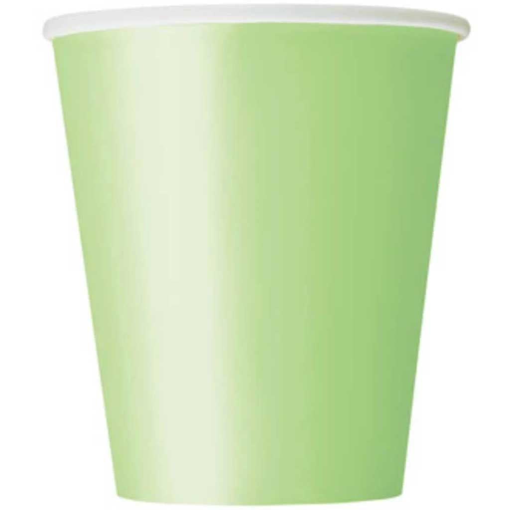 Apple Green Solid 9oz Paper Cups, 14ct 