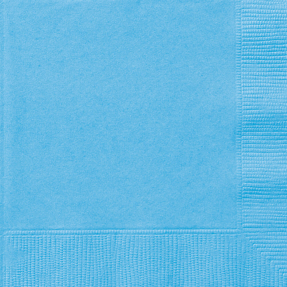 Powder Blue Solid Beverage Napkins, 20ct 