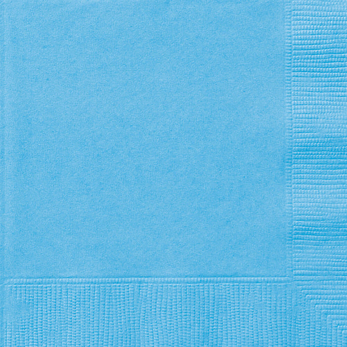 Powder Blue Solid Beverage Napkins, 20ct 
