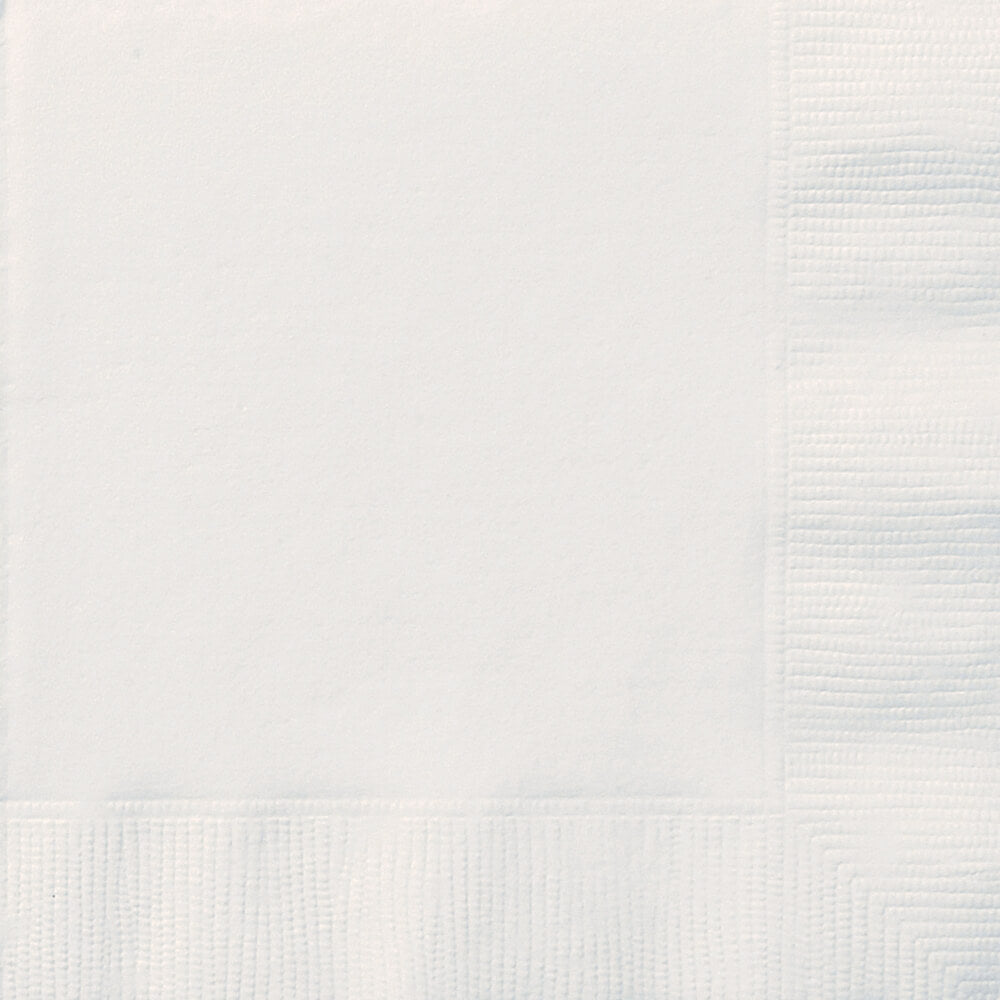 Bright White Solid Lunch Napkins, 20ct 