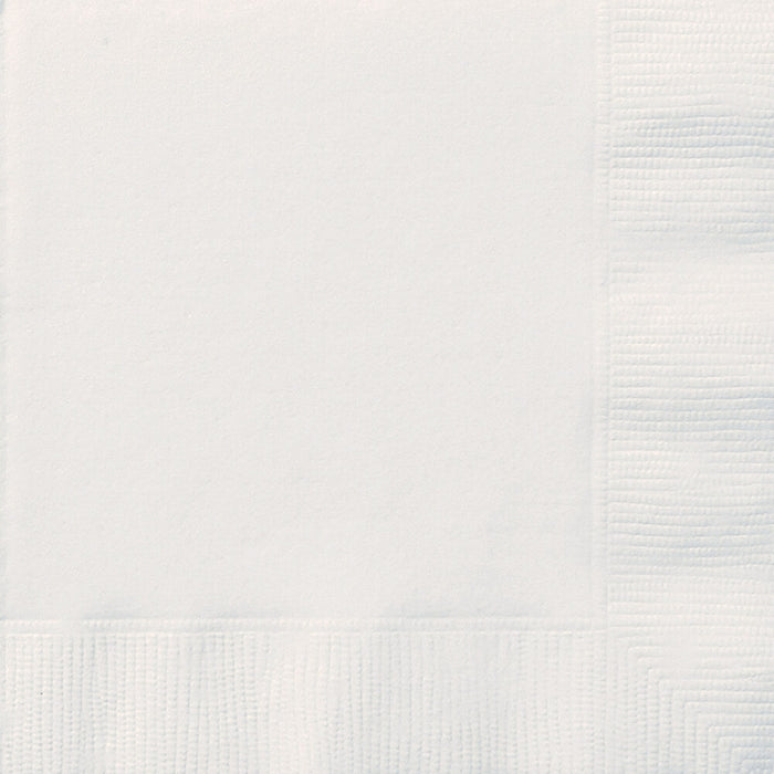 Bright White Solid Lunch Napkins, 20ct 
