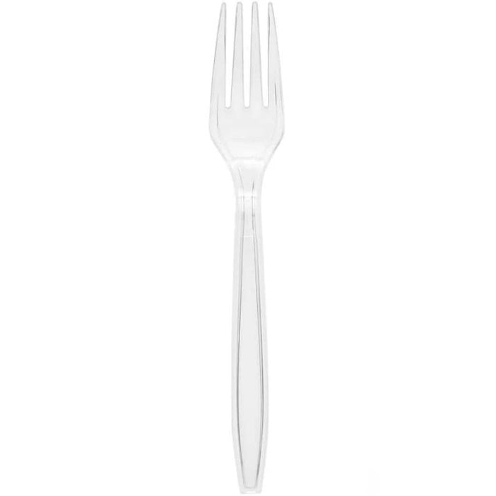 Plastic Forks 24ct, Clear 