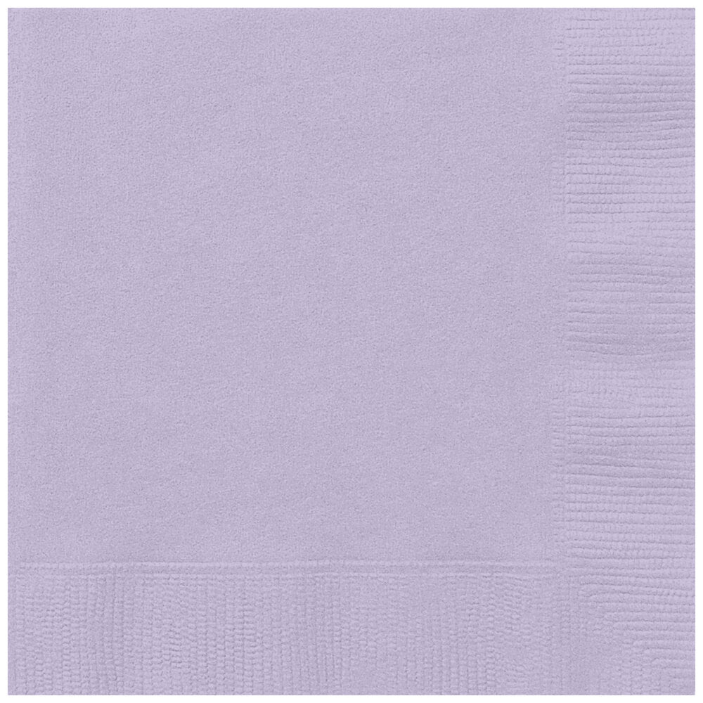 Lavender Solid Beverage Napkins, 20ct 