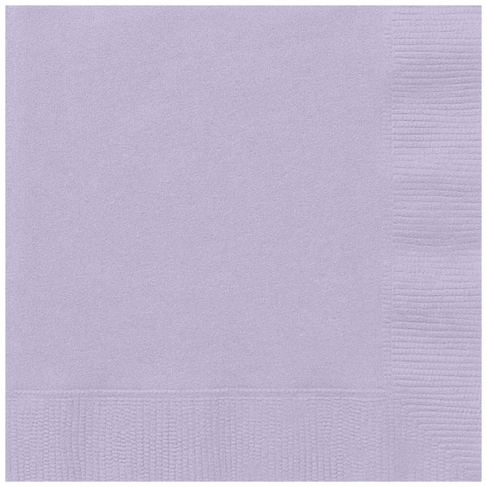 Lavender Solid Beverage Napkins, 20ct 