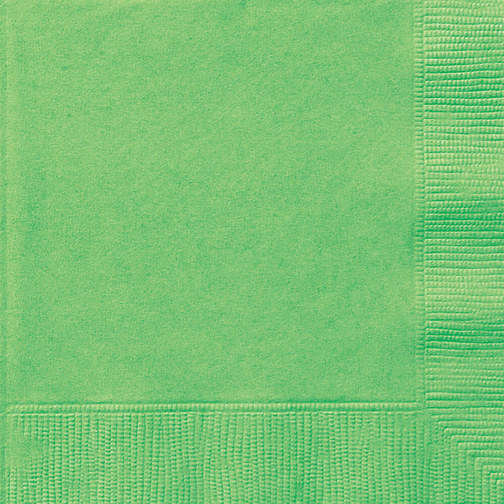 Lime Green Solid Beverage Napkins, 20ct 