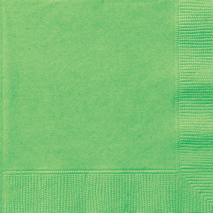 Lime Green Solid Beverage Napkins, 20ct 