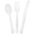 Assorted Plastic Cutlery Box 24pc, Clear 