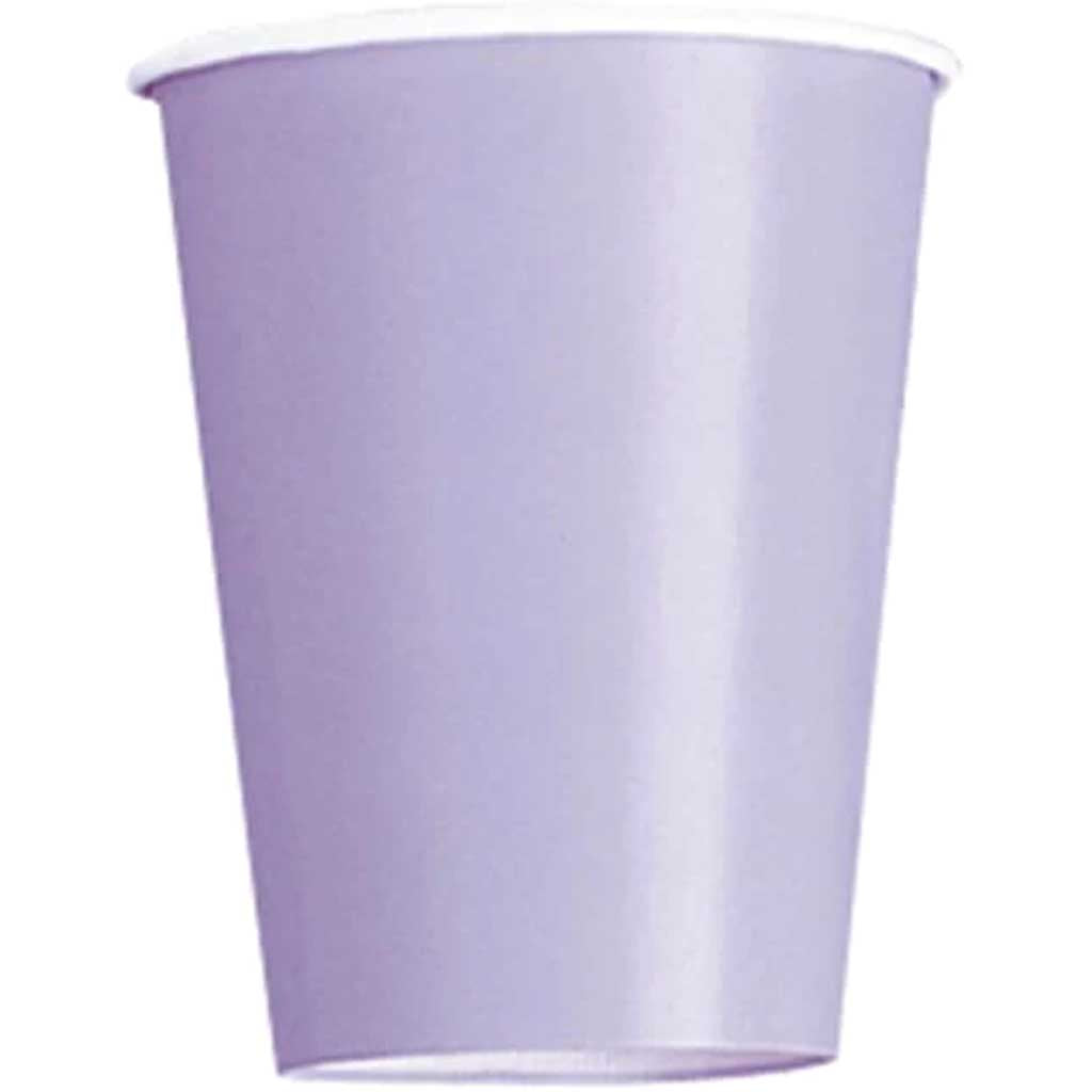 Lavender Solid 9oz Paper Cups, 14ct 