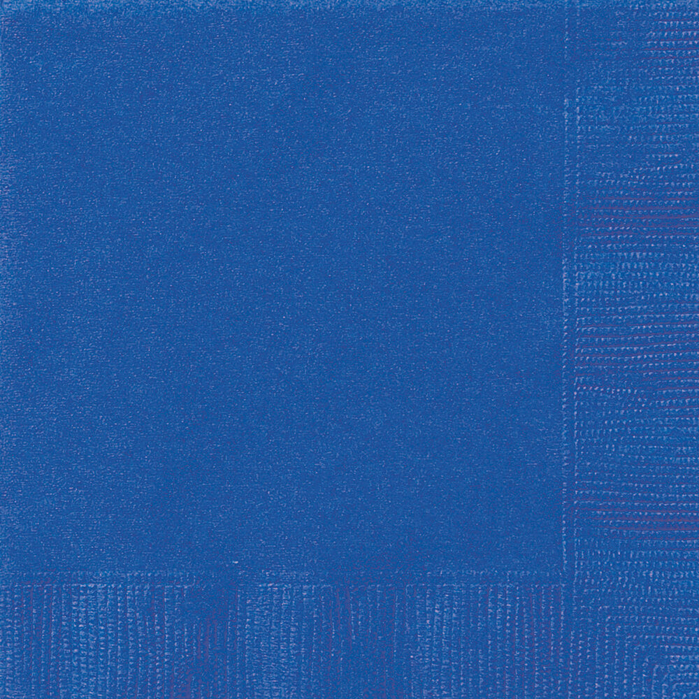 Royal Blue Solid Beverage Napkins, 20ct 