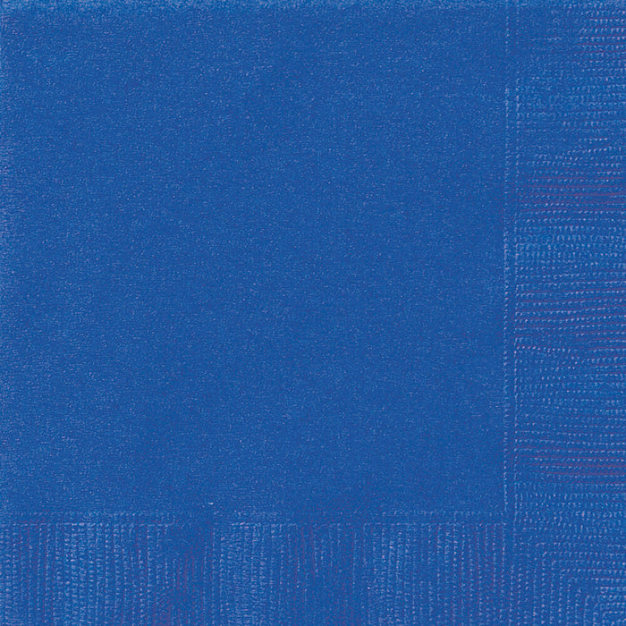 Royal Blue Solid Beverage Napkins, 20ct 