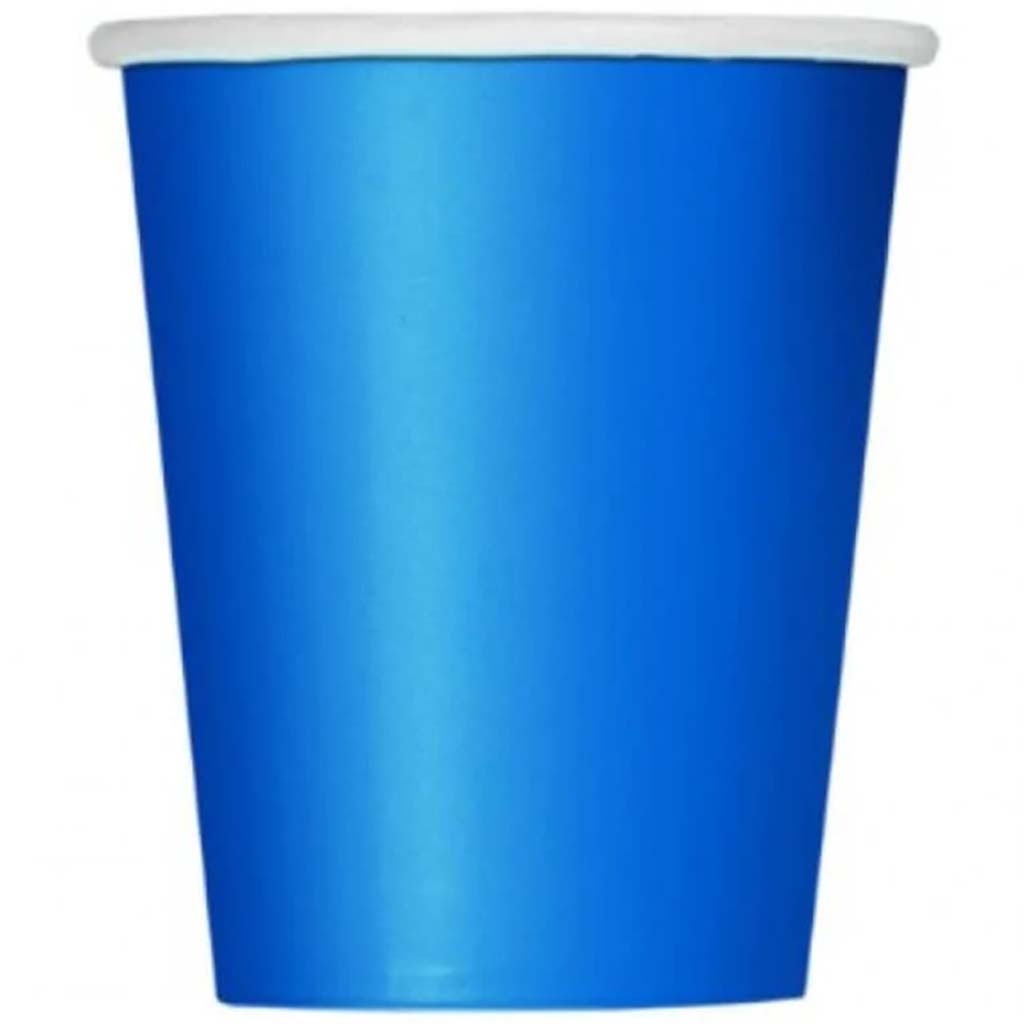 Royal Blue Solid 9oz Paper Cups, 14ct 