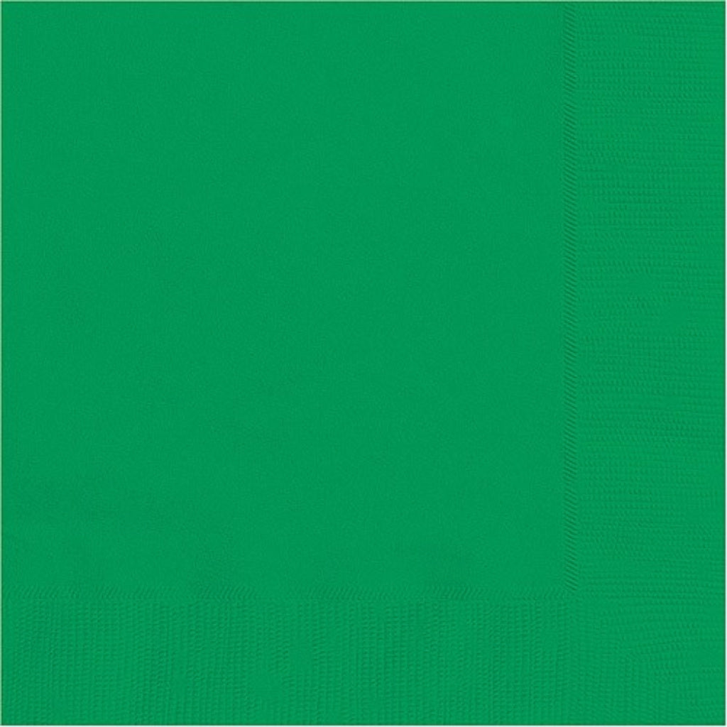 Emerald Green Solid Beverage Napkins, 20ct 