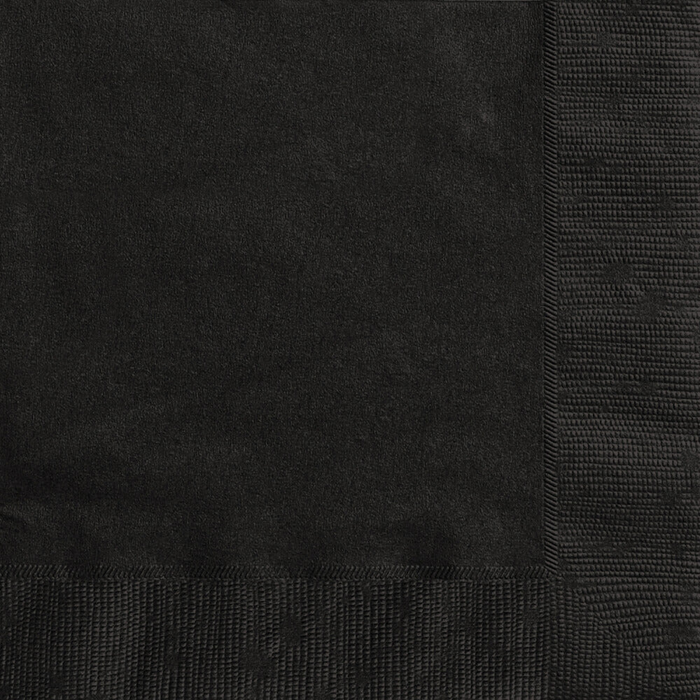 Midnight Black Solid Lunch Napkins, 20ct 