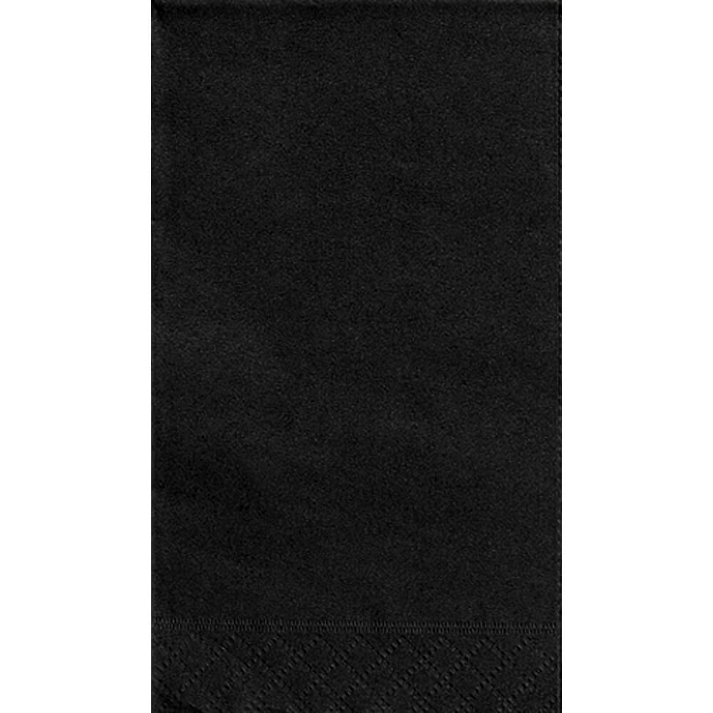 Guest Towels 20ct, Midnight Black Solid 