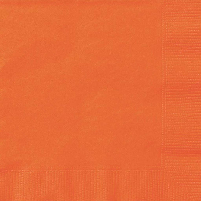 Pumpkin Orange Solid Lunch Napkins, 20ct 