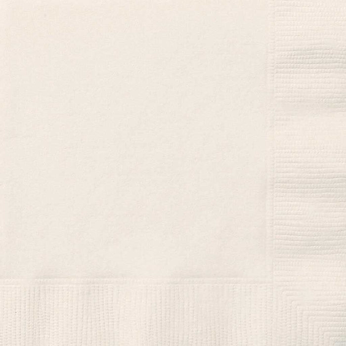 Ivory Solid Beverage Napkins, 20ct 