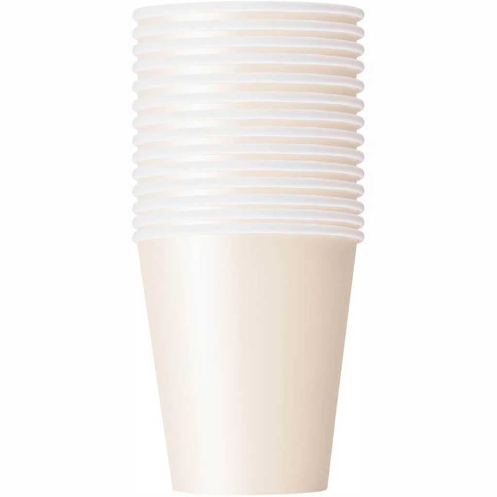 Ivory Solid 9oz Paper Cups, 14ct 