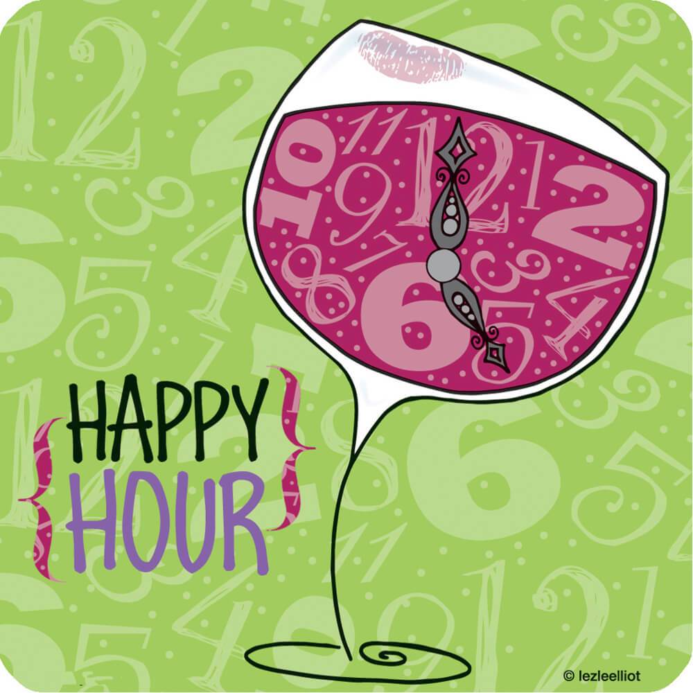 Wine Hour Coasters, 8ct 