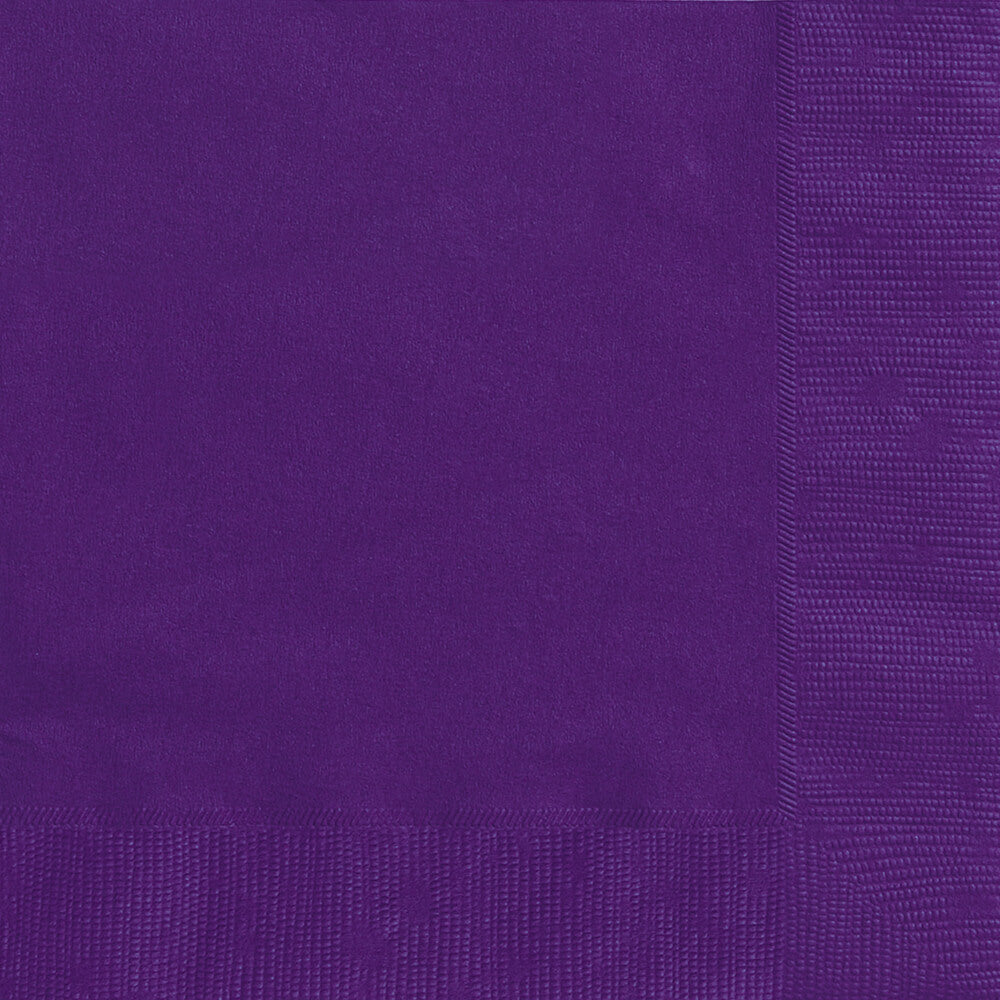 Deep Purple Solid Lunch Napkins, 20ct 