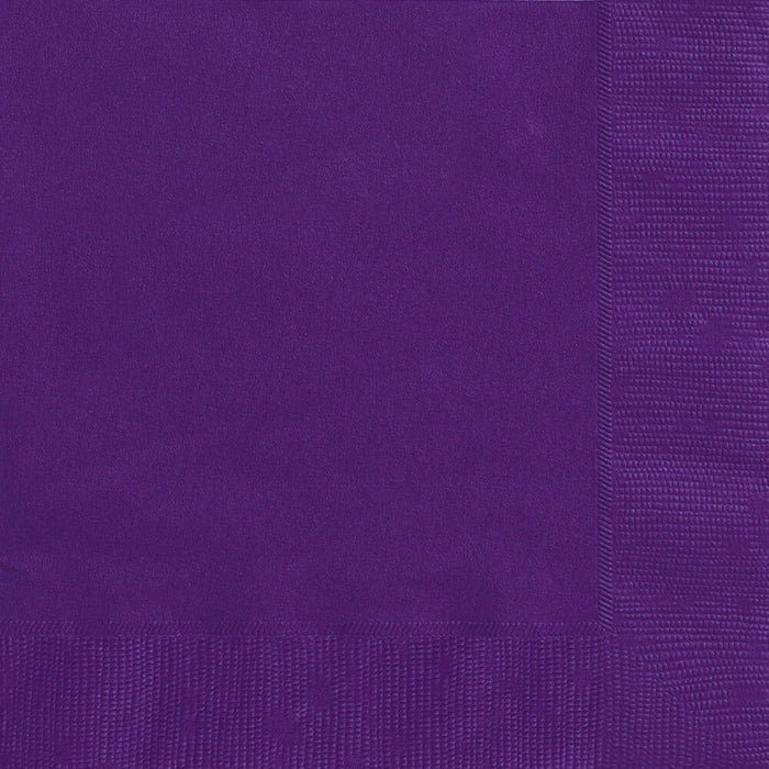 Deep Purple Solid Lunch Napkins, 20ct 