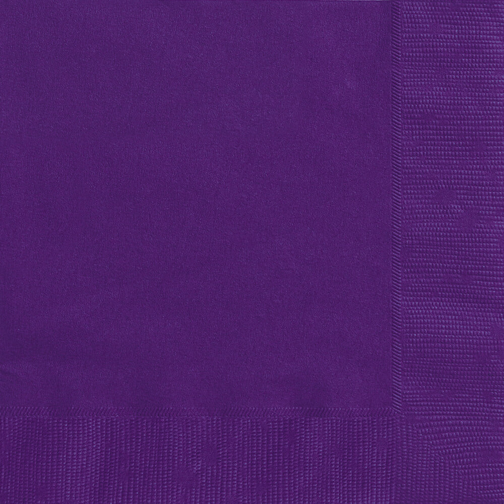 Deep Purple Solid Lunch Napkins, 20ct 