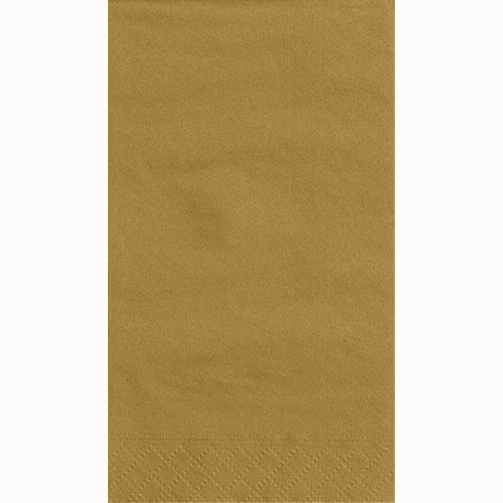 Guest Towels 20ct, Gold Solid 