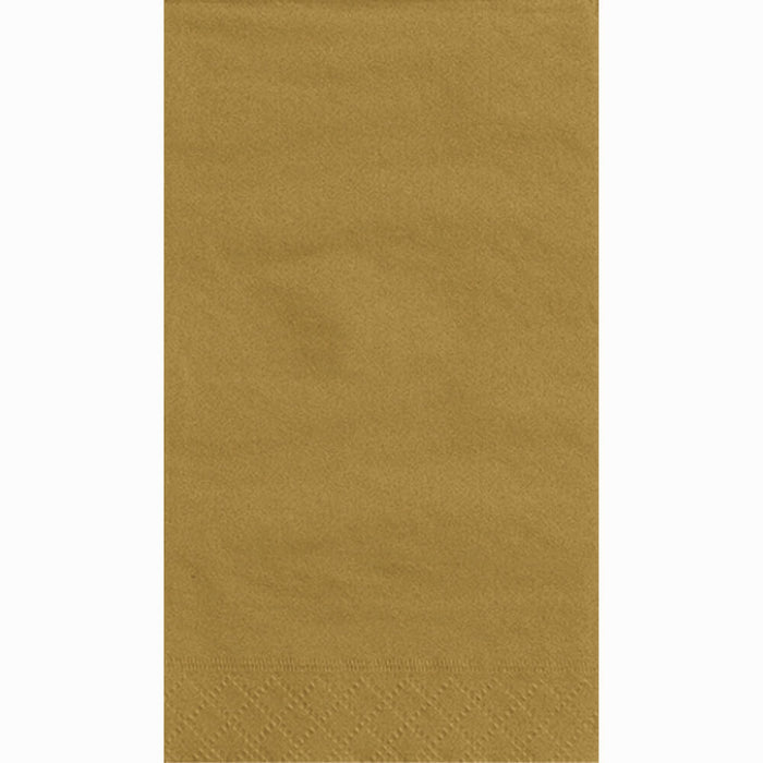 Guest Towels 20ct, Gold Solid 