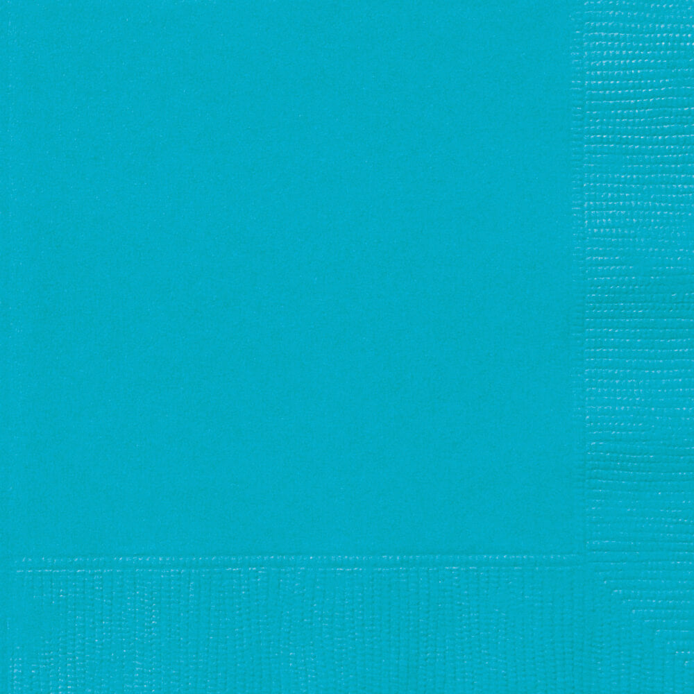 Caribbean Teal Solid Lunch Napkins, 20ct 