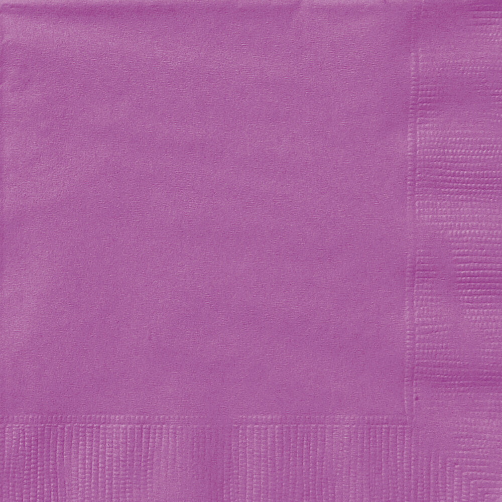 Pretty Purple Solid Beverage Napkins, 20ct 