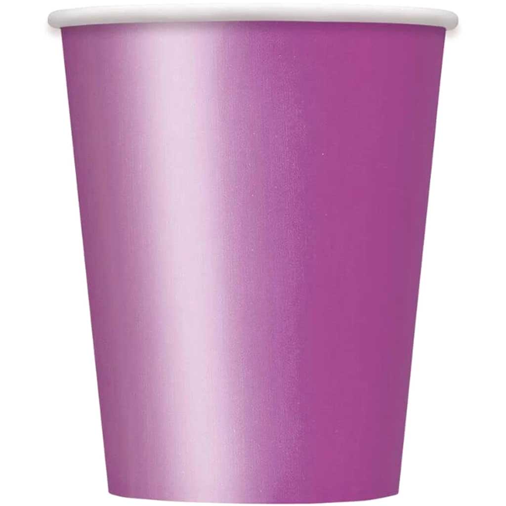 Pretty Purple Solid 9oz Paper Cups, 14ct 