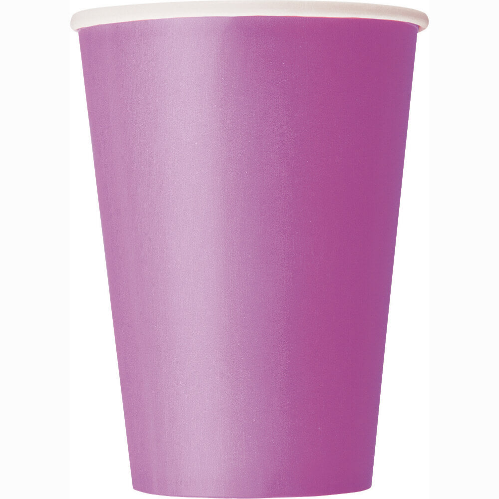 Pretty Purple Solid 12oz Paper Cups, 10ct 