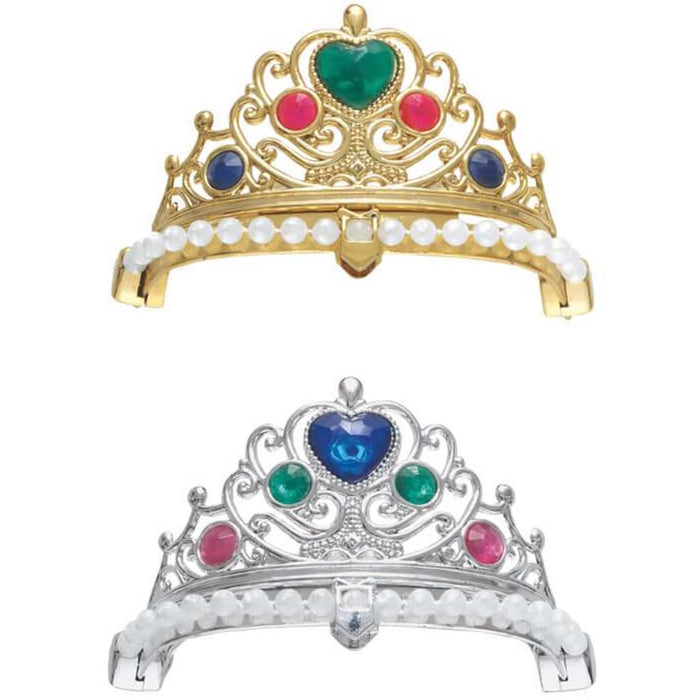 Jeweled Tiara - Assorted Gold & Silver 
