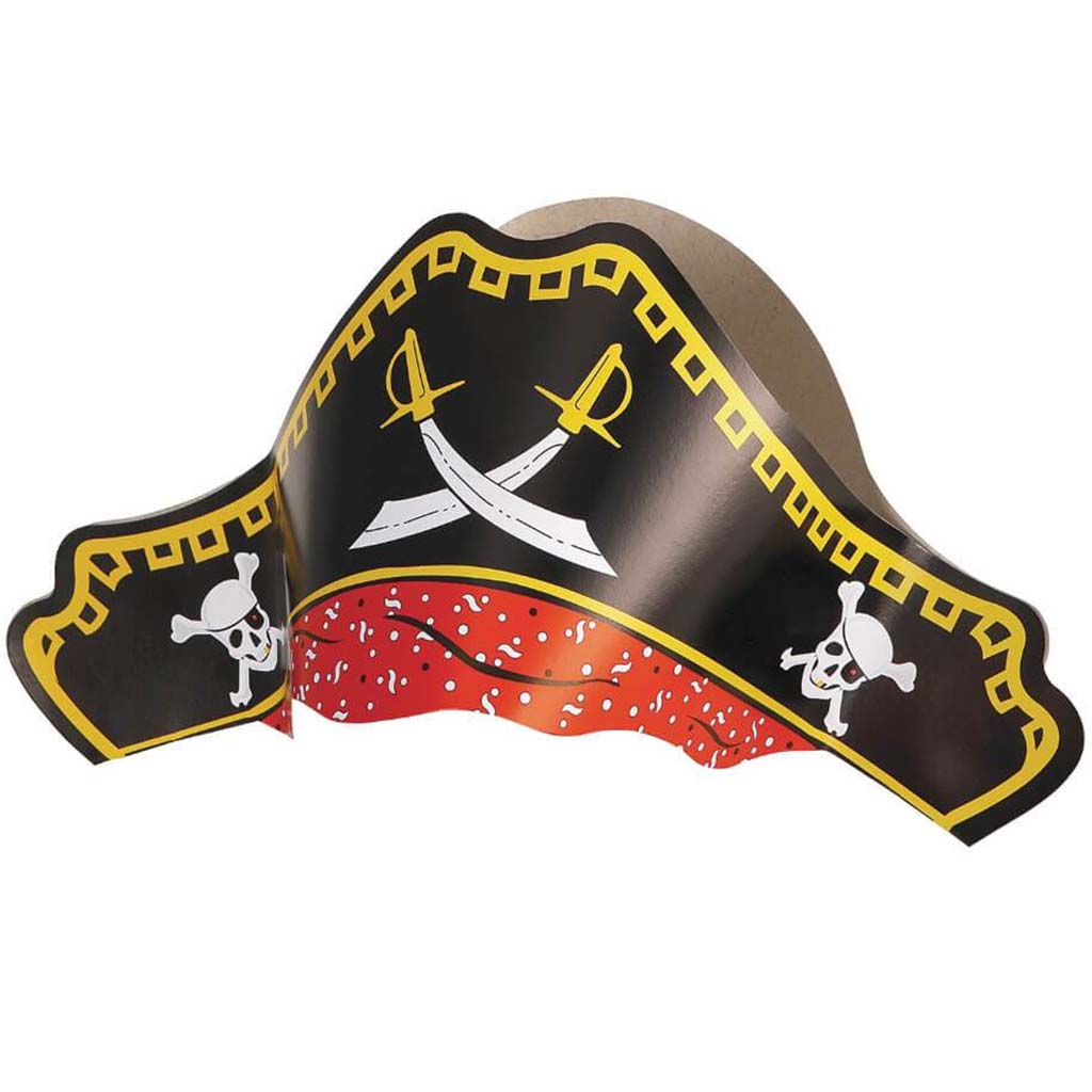 Pirate Hats, 4ct 