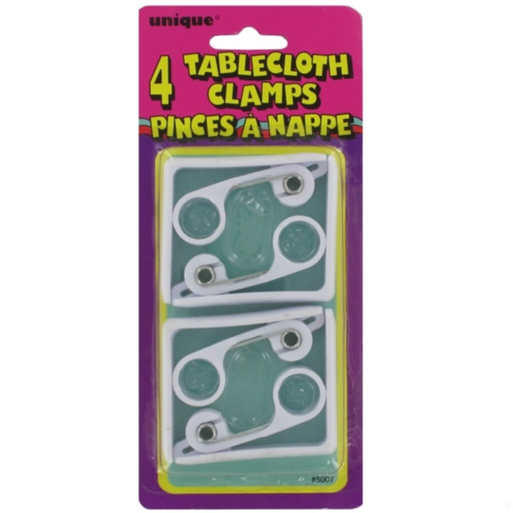 Deluxe Tablecover Clamps, 4ct 