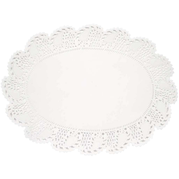 Oval Doilies 8ct, White 