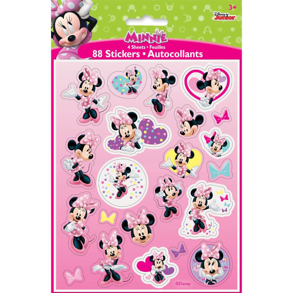 Minnie Bowtique Sticker Sheets, 4ct 