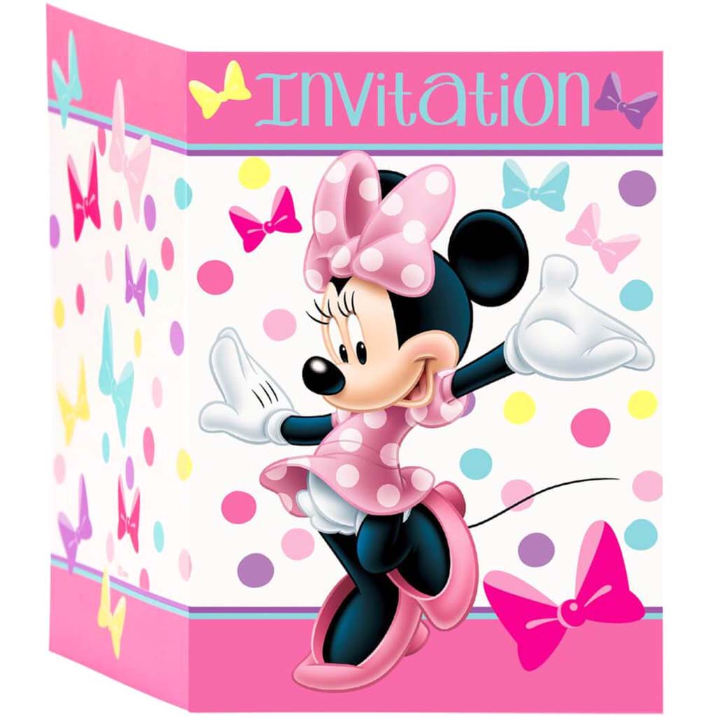 Minnie Bowtique Invitations, 8ct 