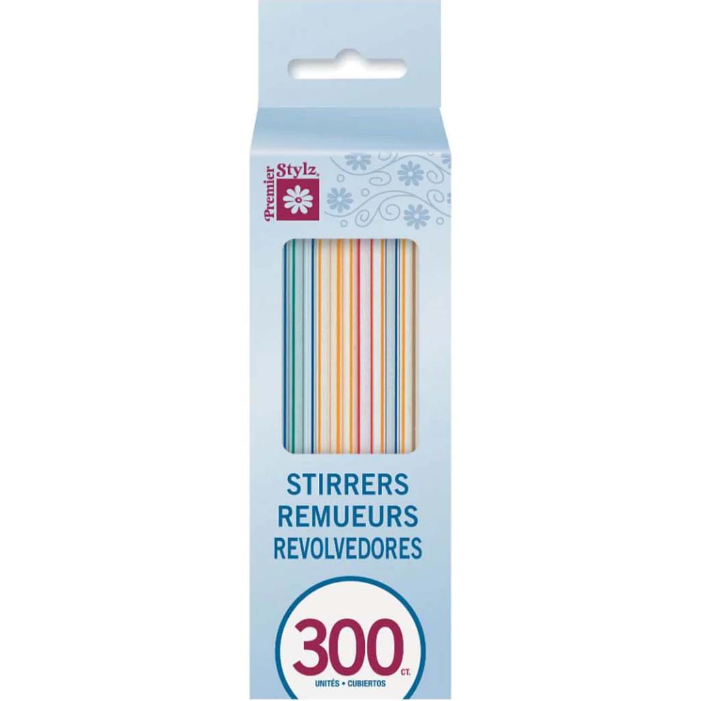 Straw Stirrers Box 5in, 300ct 