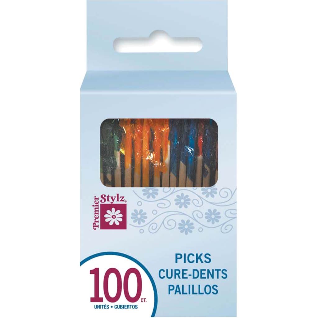 Frill Picks Box, 2.5in 100ct 